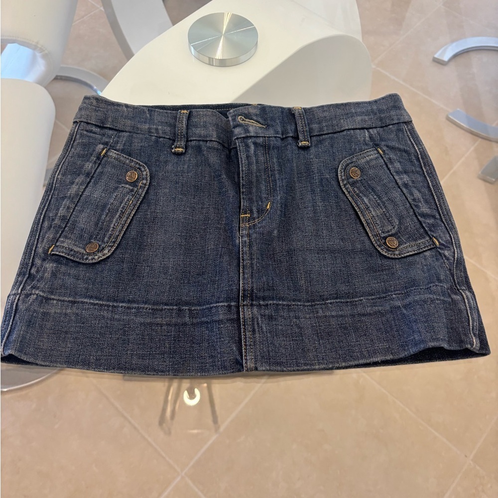 Citizens Of Humanity Dark Blue Mini Skirt Size 27 - Picture 2 of 4